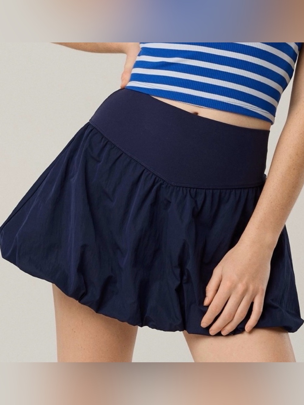 OFFLINE By Aerie Bubble Skort Royal Navy Blue, Built In Shorts Comfy Size XS